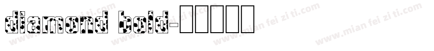 diamond bold字体转换